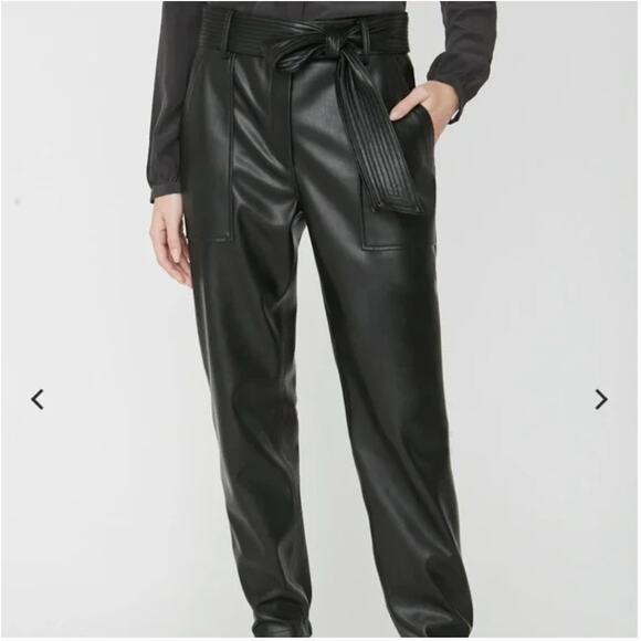 Brochu Walker Tide Pull-On Vegan Leather Pant NO BELT Med - Picture 1 of 4